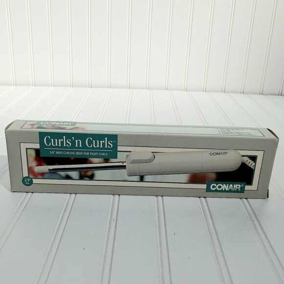 Conair Curling Iron Curls n Curls Mini 3/8" Barrel Tight Ringlets Vintage NEW - Picture 10 of 10